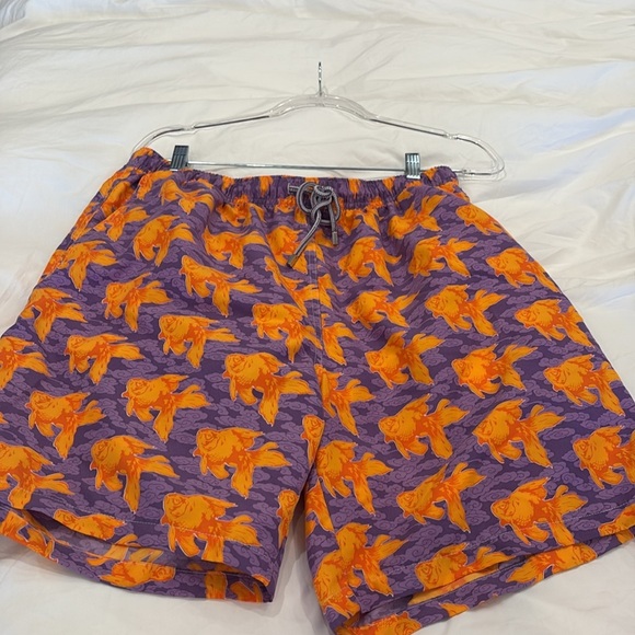 Peter Millar Koi Fishclouds Swim Trunks with Playful Pattern - Picture 3 of 7